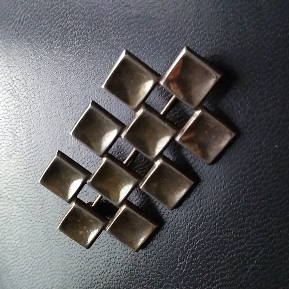 c1960s David Anderson - Norway Sterling Silver Modernist Brooch Pin VINTAGE - Picture 4 of 16